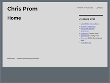 Tablet Screenshot of chrisprom.com